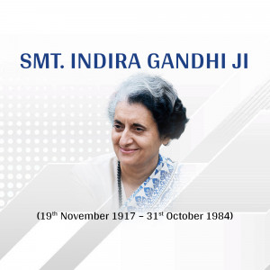 Indira Gandhi Portrait Graphic For X