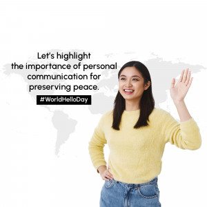 World Hello Day - Celebrating Personal Connection Template For Threads