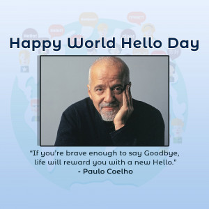 Happy World Hello Day Advertisement For LinkedIn
