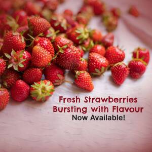 Fresh Strawberries - Now Available! Artwork For Instagram