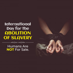 International Day For The Abolition Of Slavery Banner For Instagram