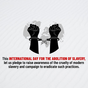 International Day For The Abolition Of Slavery Branding Post For Telegram