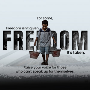 Freedom Isn't Given Promotional Banner For Facebook