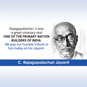 C. Rajagopalachari Jayanti Design For Twitter
