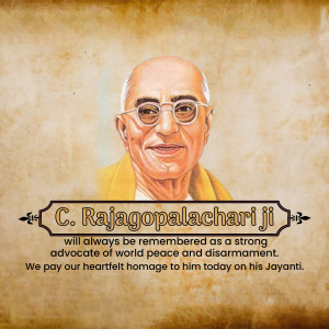 C. Rajagopalachari Ji Jayanti Marketing Image For Google Business Profile