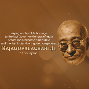Rajagopalachari Jayanti Advertisement For LinkedIn