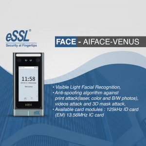 eSSL Aiface-Venus facial recognition access control device