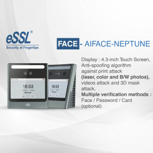 eSSL Face-AIFACE-Neptune facial recognition access control system