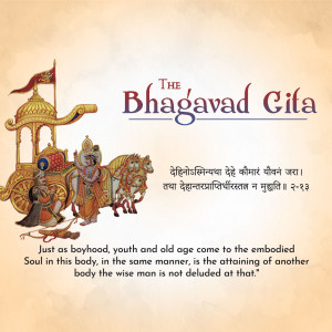 The Bhagavad Gita - Wisdom And Eternal Truth Artwork For LinkedIn