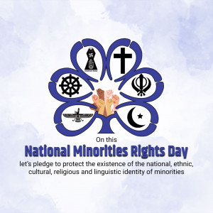 National Minorities Rights Day Social Media Post For LinkedIn