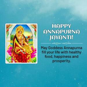 Happy Annapurna Jayanti Banner For LinkedIn