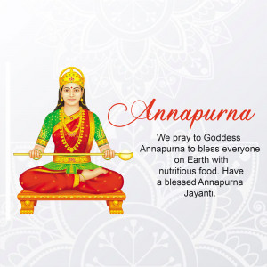 Annapurna Jayanti Greetings Advertisement For Google Business Profile