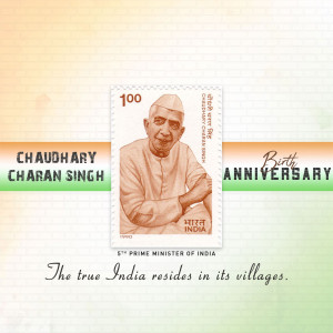Chaudhary Charan Singh Birth Anniversary Graphic For Twitter