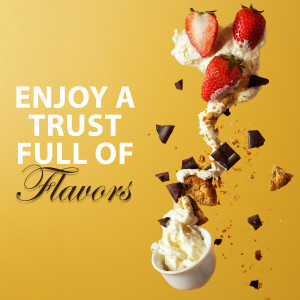 Enjoy A Trust Full Of Flavors - Strawberry Dessert Artwork For Google Business Profile