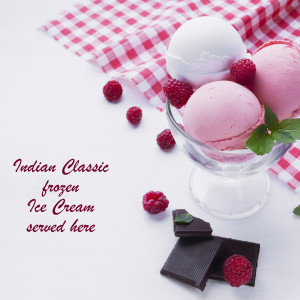 Raspberry Ice Cream Delight Poster For Facebook
