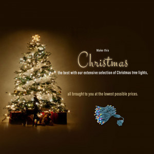 Christmas Tree Lights Sale Creative Design For Google Business Profile