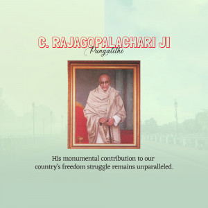 C. Rajagopalachari Portrait Artwork For LinkedIn