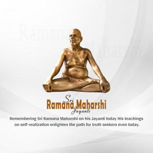 Sri Ramana Maharshi Jayanti Image For Instagram