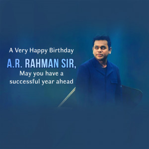 A.R. Rahman Birthday Wish Post For WhatsApp