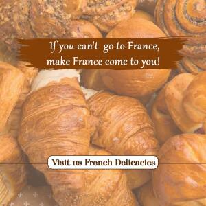 French Delicacies - A Taste Of France Branding Post For Instagram