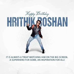 Hrithik Roshan Birthday Wish Advertisement For Pinterest