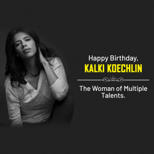 Kalki Koechlin Birthday Wish Poster For Pinterest