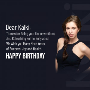 Kalki Koechlin Birthday Wish Graphic For WhatsApp