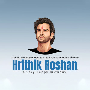 Happy Birthday Hrithik Roshan Marketing Image For Pinterest
