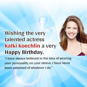 Kalki Koechlin Birthday Wish Design For Instagram