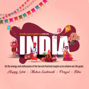 Happy Lohri, Makar Sankranti, Pongal & Bihu! Social Media Post For Instagram