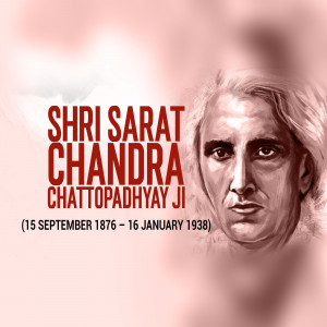 Shri Sarat Chandra Chattopadhyay Ji Graphic For Instagram