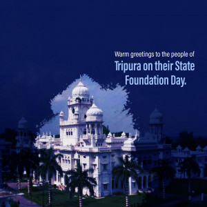 Tripura State Foundation Day Banner For Twitter