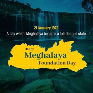 Meghalaya Foundation Day Image For Google Business Profile