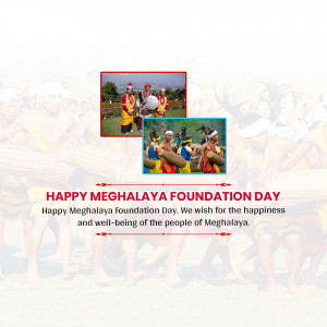 Happy Meghalaya Foundation Day Banner For Twitter
