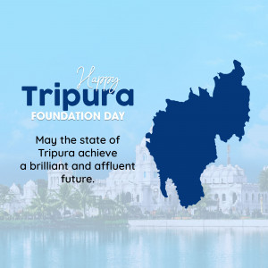 Happy Tripura Foundation Day Business Poster For Instagram