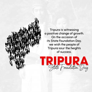 Tripura State Foundation Day Design For Instagram