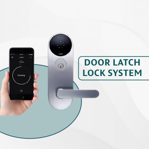Smartphone controlling a modern smart door lock