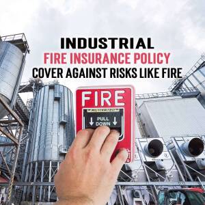 Industrial Fire Insurance Policy Creative Design For WhatsApp