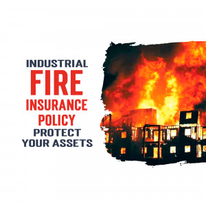 Industrial Fire Insurance Policy Advertisement For WhatsApp