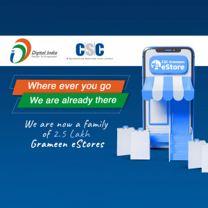 CSC Grameen EStore - Digital India Initiative Design For WhatsApp