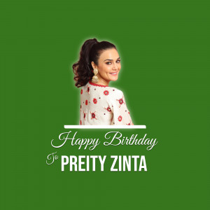 Preity Zinta Birthday Wish Social Media Post For Facebook