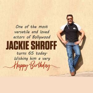 Jackie Shroff Birthday Wish Creative Design For Threads