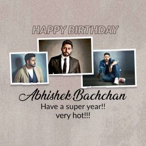 Abhishek Bachchan Birthday Wish Advertisement For Pinterest
