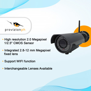 Provision-oh High Resolution Security Camera with WiFi