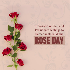 Rose Day - Express Your Love Creative Design For LinkedIn