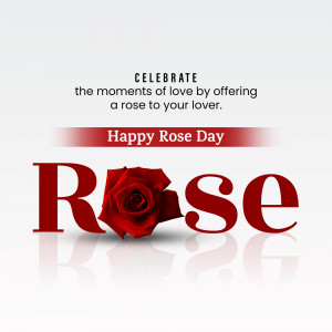 Happy Rose Day Celebration Creative Design For LinkedIn
