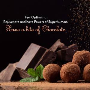 Chocolate Delight: Feel Optimism Advertisement For X