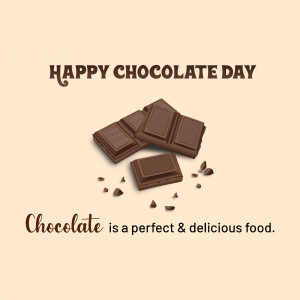 Happy Chocolate Day Greeting Promotional Banner For Pinterest