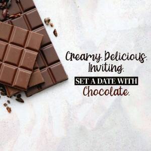 Indulge In Chocolate Business Poster For Telegram