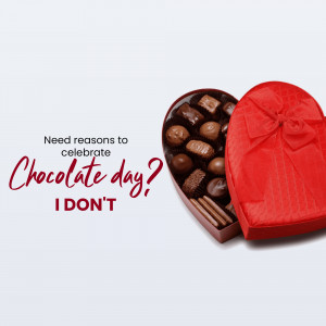 Chocolate Day Celebration Business Poster For Twitter